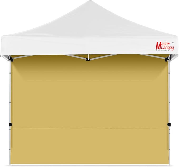 MASTERCANOPY Instant Canopy Tent Sidewall for 10x10 Pop Up Canopy 1 Piece Beige