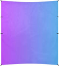 Blue Purple Gradient Beach Tent &amp Canopy UPF50+ Protection Waterproof Large Portable Sun Shelter with Sandbags and Shovel for Camping Picnics Backyard &amp Fishing