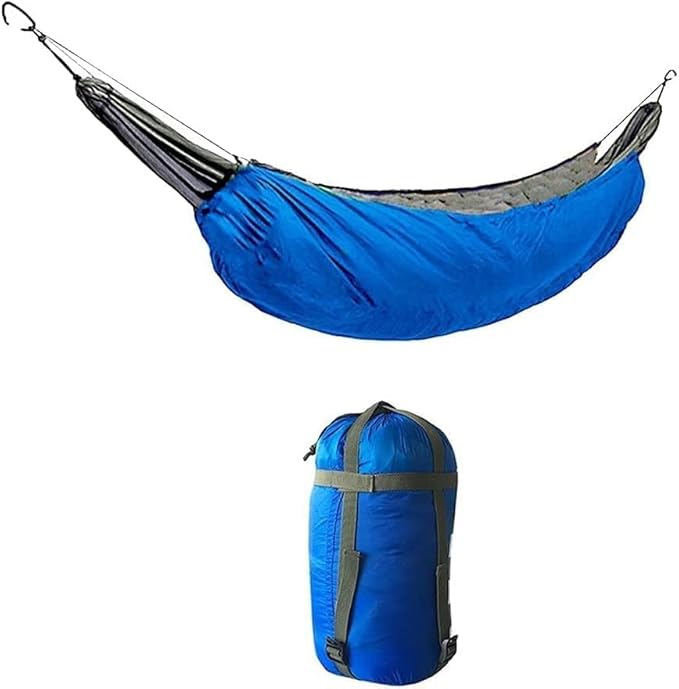 Camping Hammock Underquilt Thickened Insulation Foldable Travel Hammock Windproof Winter Warmer Hammock for Camping Courtyard Garden Field