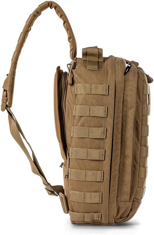5.11 Tactical RUSH MOAB 8 Sling Pack 13L – Ambidextrous CCW Ready EDC Messenger Bag – Durable 1050D Nylon Kangaroo Style 56810ABR