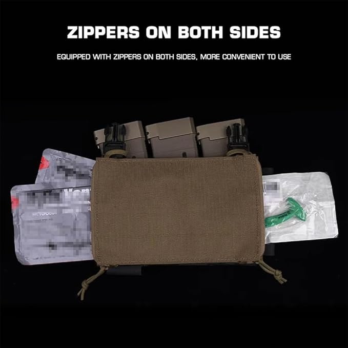 Tactical Admin Pouch with Hook and Loop Quick Release Side Tool Storage Insert Organizer Bag - Universal for Tactical Gear Backpack