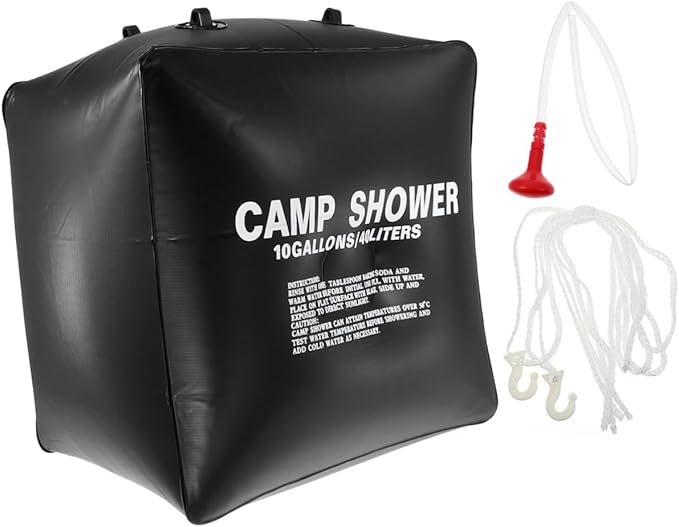 Solar Water Bag Portable Camping Shower Bag Mesh Rv Outdoor Shower Solar Heating for Anywhere