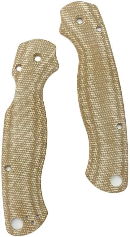 1 Pair Scales Handle Fits for Spyderco Paramilitary 2 Custom Micarta Handle Patch