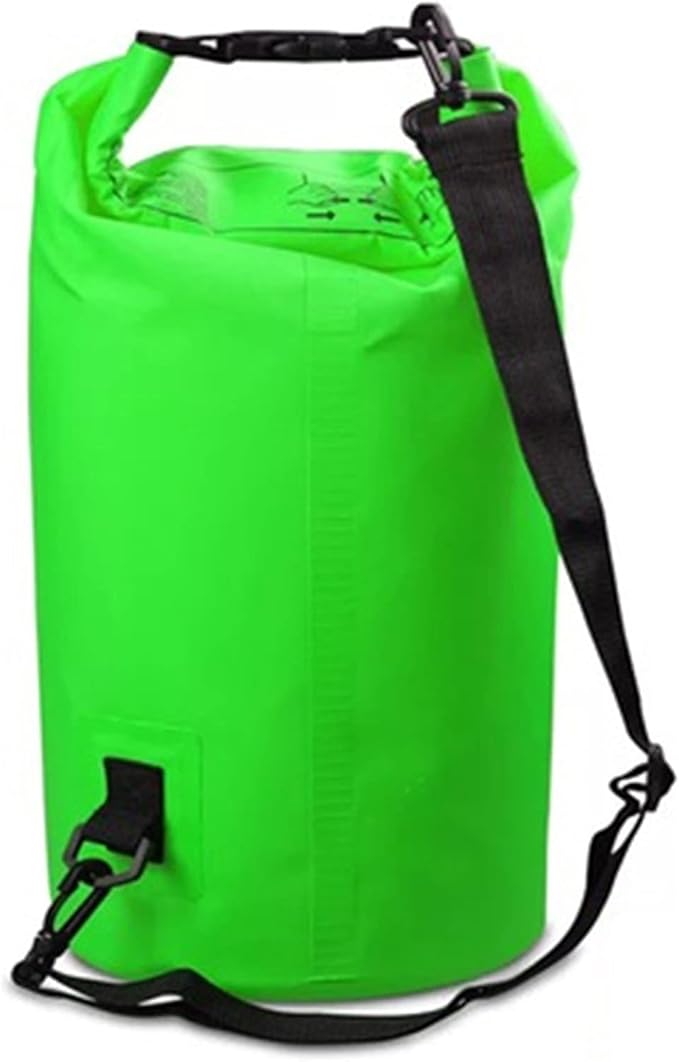 Floating Dry Sack Lightweight Roll Top Dry Sack Keep Gear Dry Clean for Swimming Kayak Rafting &amp Boating 2L/5L/10L/15L/20L/30L (Color : Green Size : 10L)