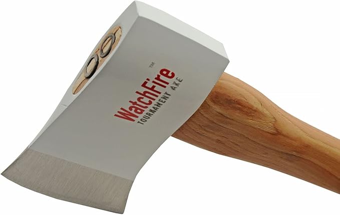 World League Carbon Steel Blade Hickory Wood Handle 16.25 inch EDC Axe