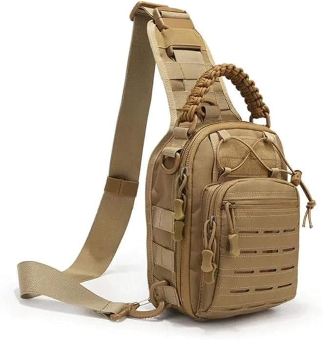 Outdoor Chest Bag Military Tactical Shoulder Bag Sling Backpack Oxford Mountaineering Camping Fishing Hiking Molle Mi