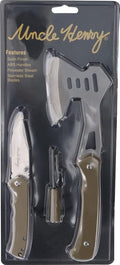 Uncle Henry Schrade Axe/Folder Combo W/Fire Starter