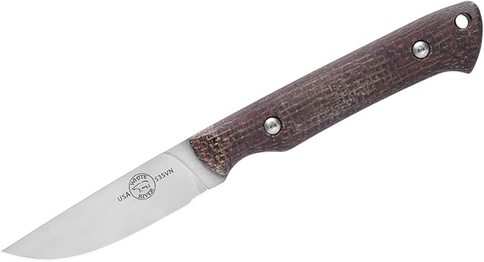 White River Small Game Natural Burlap Micarta Handle