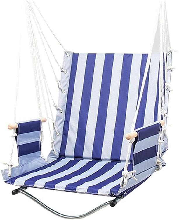 Portable Hammock Portable Outdoor Camping Hammock Hanging Chairs Lounger Oxford Cloth Swinging Single Safety Hammocks for Backpacking Beach (Color : B)