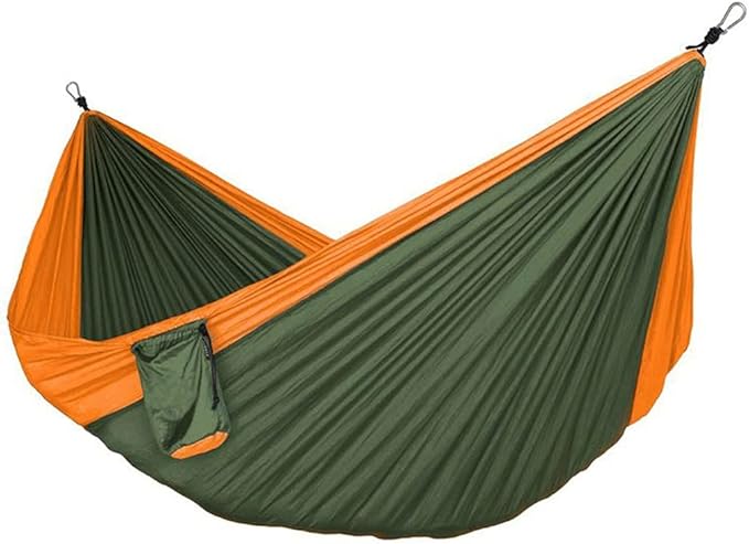 Portable Hammock Hammock Double &amp Single Portable Hammock Lightweight Nylon Parachute Hammocks Camping Accessories Gear for Backpacking Beach (Color : C/Double)