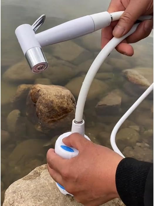 Portable Camping Shower Handheld USB Rechargeable Electric Shower