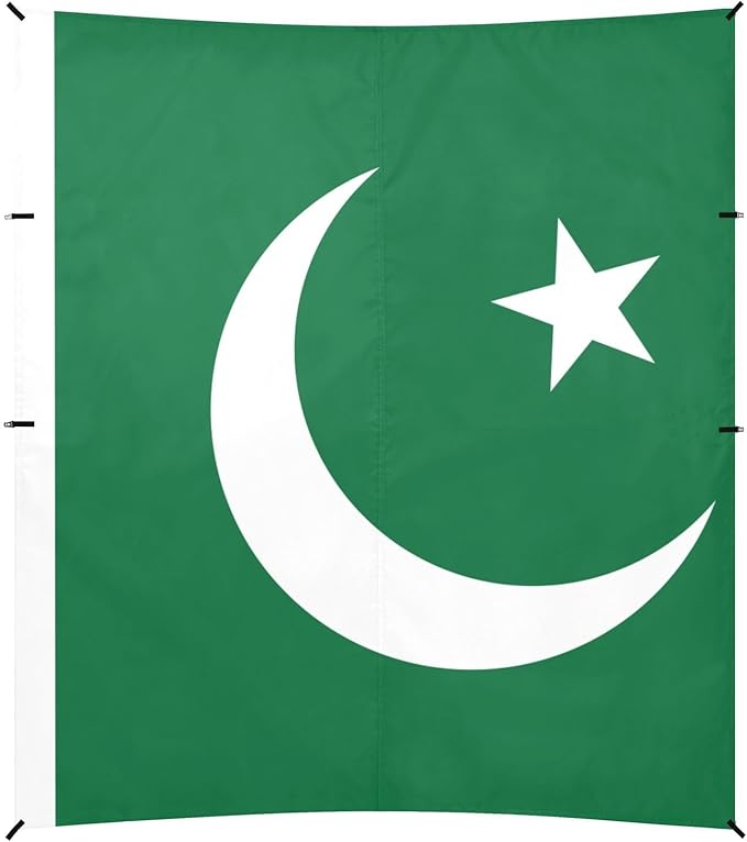 Flag Pakistan Beach Tent UPF50+ Lightweight Large Sun Shelter with Carrying Bag for Backyard and Camping