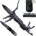 7 in 1 Stainless Steel Pocket Knife Pliers – Multi-Tool with Wire Cutter Screwdrivers Bottle Opener &amp More – Compact Survival Tool for Camping Hiking Emergency Use (2PCS)