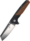 Eafengrow EF68 Folding Knife D2 Blade and G10 Handle with Clip Ball Bearing Everyday Carry Tool for Outdoor Rescue Survival (EF68-brown)