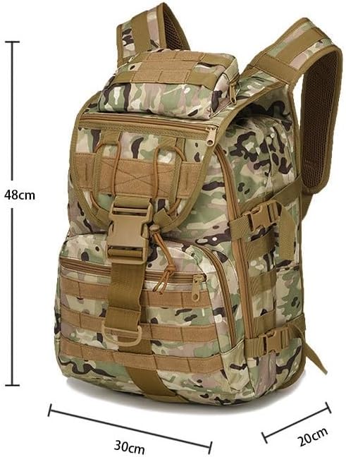 Tactical Backpack Military Molle Hiking 36-55L Tactical Bag Outdoor Camouflage Mountaineering Bag Jungle Camouflage