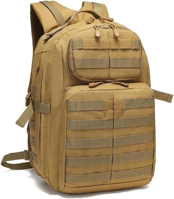 Tactical Backpack MOLLE Hiking Daypack Small Miltary Bug Out Bag Waterproof Army Rucksack for Outdoor Sport Travel