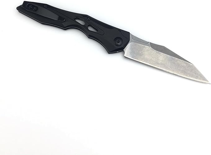 HUAAO Assisted Opening Knife Pocket Knife with 3.4’’ 8Cr13Mov Steel Blade Aluminum Handle EDC Camping Folding Knife with Clip for Hunting Fishing