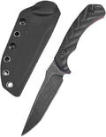 8.38 Fixed Blade Knife with Kydex Sheath D2 Steel Blade G10 Handle Outdoor Knife for Camping Hiking Fishing Survival Gift