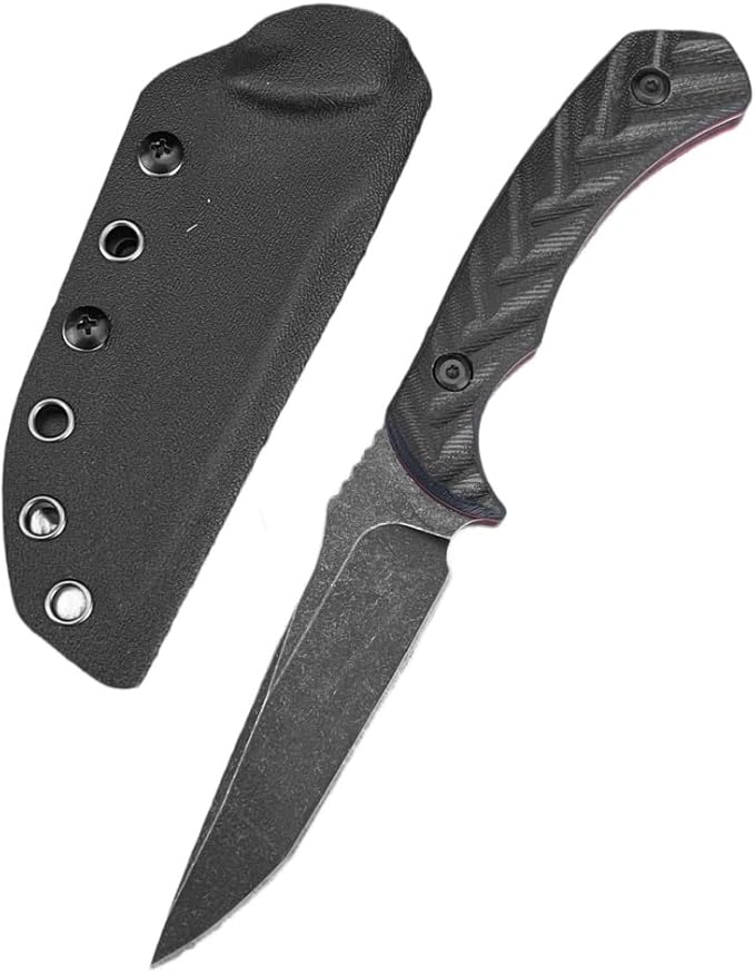 8.38 Fixed Blade Knife with Kydex Sheath D2 Steel Blade G10 Handle Outdoor Knife for Camping Hiking Fishing Survival Gift