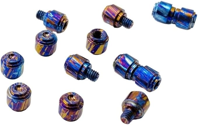 2 Sets Custom Thumb Stud Fits for Bugout 535 Titanium Damascus Push Nail Screw DIY Replacement Accessory