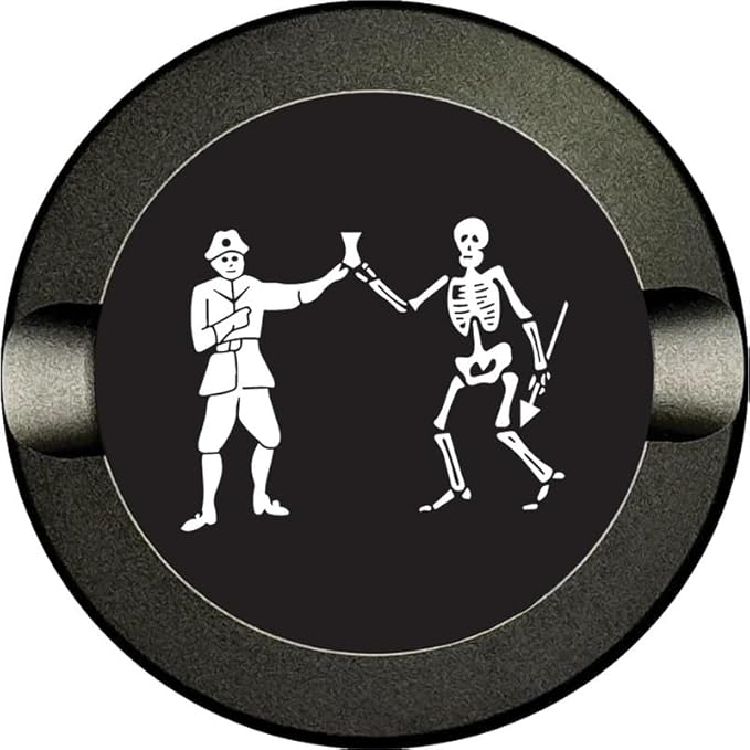Metal Zyn Container | Metal Zyn Holder | Zyn Metal Can | Metal Container for Zyn Holder | Metal Zyn Pouch Cans | Pirate Flags Pirates Booty | Metal Zyn Pouch | Pirate Bartholomew Chalice and Spear