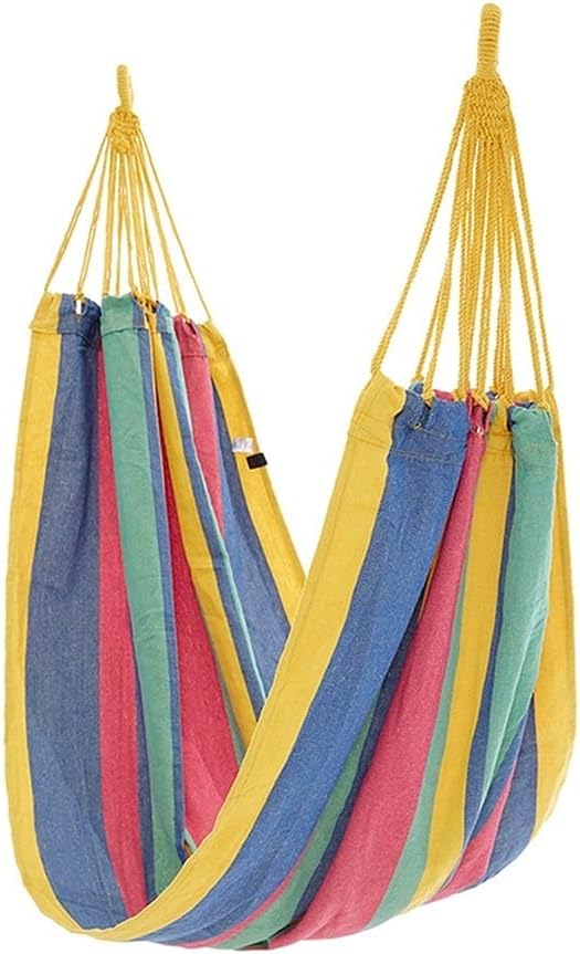 Portable Hammock Portable Thickened Camping Hammock Collapsible Canvas Hammocks with Storage Bag for Backpacking Beach (Color : White Transparent Brown)