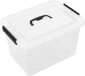 12 Quart Plastic Storage Latch Box Latching Storage Bin with Handle1 Pack