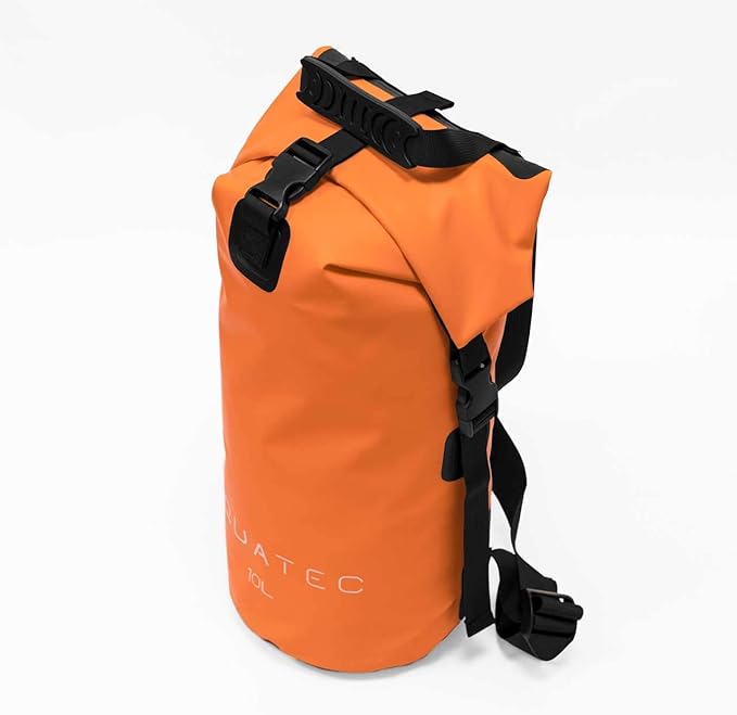 AQUATEC Waterproof Dry Bag Rucksacks - 5X Sizes: 10L 15L 20L 30L &amp 40L | Double Shoulder Strap Backpack | Perfect for Boating/Kayaking/Hiking/Camping