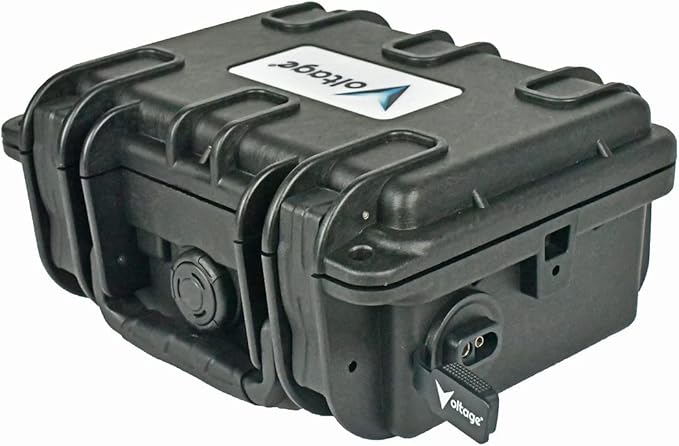 Voltage Waterproof Battery Box Enclosure with SAE Connector for 12V 9ah 12V 8ah or Lithium 12V 10ah Batteries Kayak Fishfinder GPS Lighting and Outdoor Solar Systems