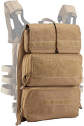 ACEXIER Tactical Zip-on Panel Zipper-on Pouch Hunting Bag Airsoft Molle Plate Carrier for A.VS-JPC 2.0 Vest