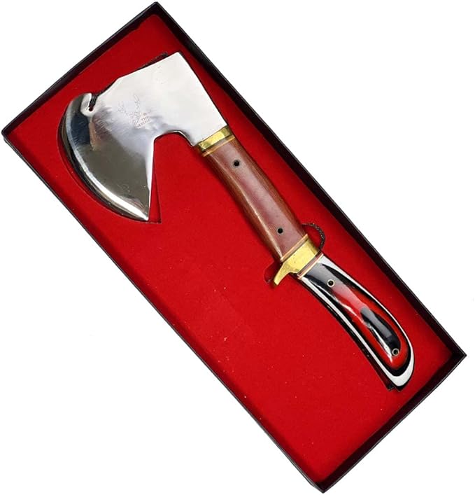 TheBoneEdge 12 Stainless Steel Blade Mini Hunting Axe Resin Handle with Sheath