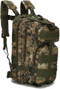Military Tactical Backpack Outdoor Travel 20-35L Waterproof Oxford Army Breathable Daypack Bag for Hiking Sports (Conglin Digital 20-35L)