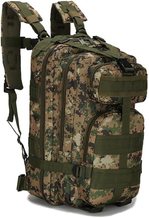 Military Tactical Backpack Outdoor Travel 20-35L Waterproof Oxford Army Breathable Daypack Bag for Hiking Sports (Conglin Digital 20-35L)
