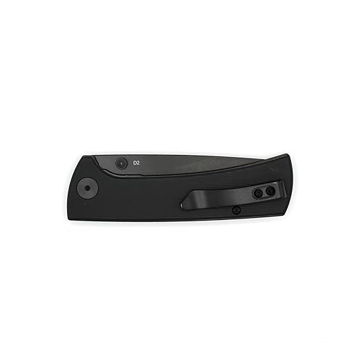 EIKONIC Knives Ramon Chaves RCK9 Folding Knife 3.06 D2 Black Stonewashed Drop Point Plain Blade Black G10 Handles Liner Lock - 100BB
