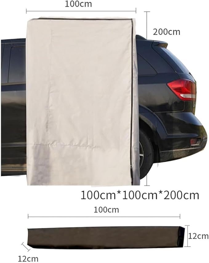 Car Camping Shower TentPortable Privacy Travel Tent Shower Room Outdoor Camping Changing Room with Storage Bag Oxford Cloth &amp Waterprooffor Universal Car Roof Rack Bars