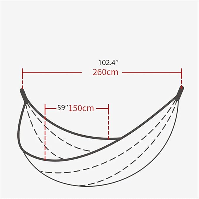 Portable Hammock Camping Hanging Hammock Garden Hammocks Indoor Swing Hanging Chair Sleeping Chair Outdoor Leisure Chair for Backpacking Beach (Color : White Transparent Brown)