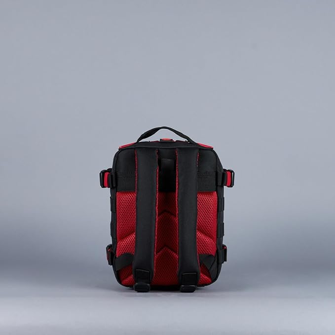 WOLFpak 9L Mini Tactical Backpack (Red Wolf) | Compact Small Everyday Carry Bag for Gym School Travel | Durable Water-Resistant Daypack with Molle System and Patch Panel
