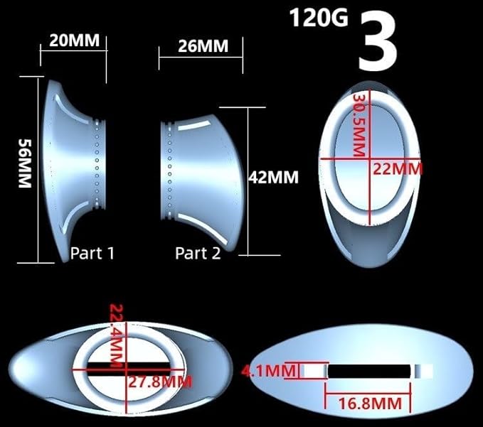 2-Piece Set Steel Knife Finger Guard Protector Casting Bolster Pommel DIY Making Accessory