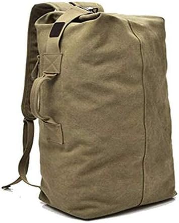 Multifunctional Military Tactical Style Canvas Backpack Outdoor Sports Gym Bag Men Hiking Camping Backpack