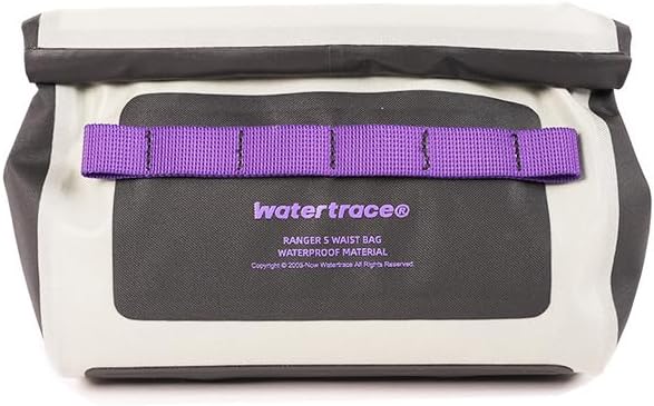 Waterproof Waist Bag for Surfing Paddleboarding BoatingCyclingWater Park Activities (Gary/purple)