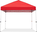 Easy One-Push Setup Pop Up Canopy Tent 8x8ft – Waterproof Outdoor Sun Shelter Portable Gazebo with Wheeled Bag Ideal for Camping Patio Deck Parties