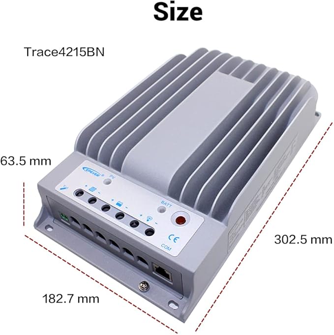 Epever 40A MPPT Solar Charge Controller Tracer BN Series Negative Ground 40 Amp Solar Panel Charge Controller 12V/24V Auto Identifying Intelligent Regulator Max. PV 150V