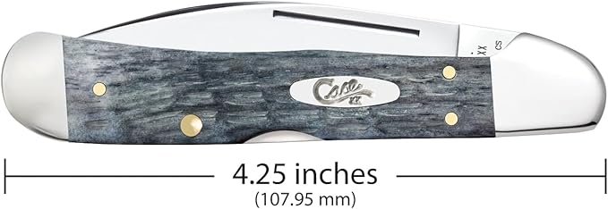 Case XX Pocket Knife COPPERLOCK - POCKET WORN GRAY BONE CRANDALL JIG Item #58424-61549WL CS - Length Closed: 4 1/4Inches