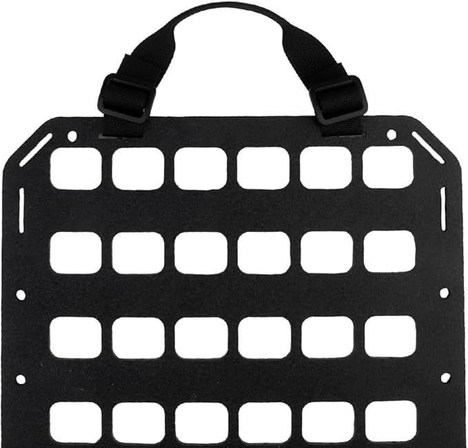 Portable MOLLE Panel Organizer Rigid Insert Backpackwith QLS Adapter Base(3 Types) for Tactical IFAK Pouch Gun Holster Holder Mount (8x12.5)