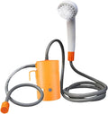 Portable Outdoor Shower System for Travel and Adventure Orange with Remote