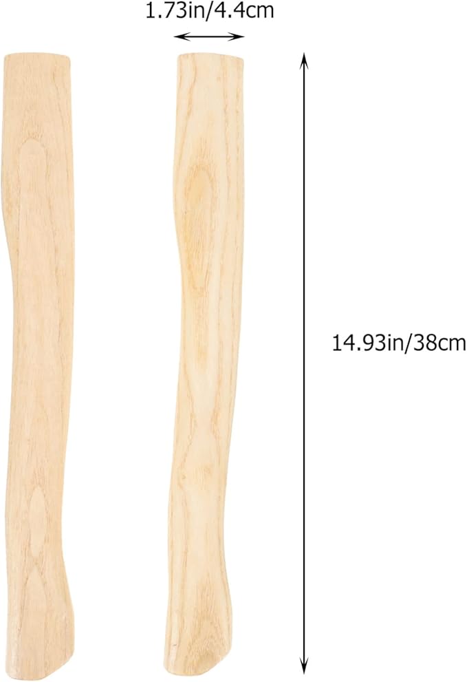 DOITOOL Wood Replacement Handle for Camp 8Pcs 14.9 Inch Hatchet Handle Replacement Hickory Hatchet Handle Replacement 38x4.4cm