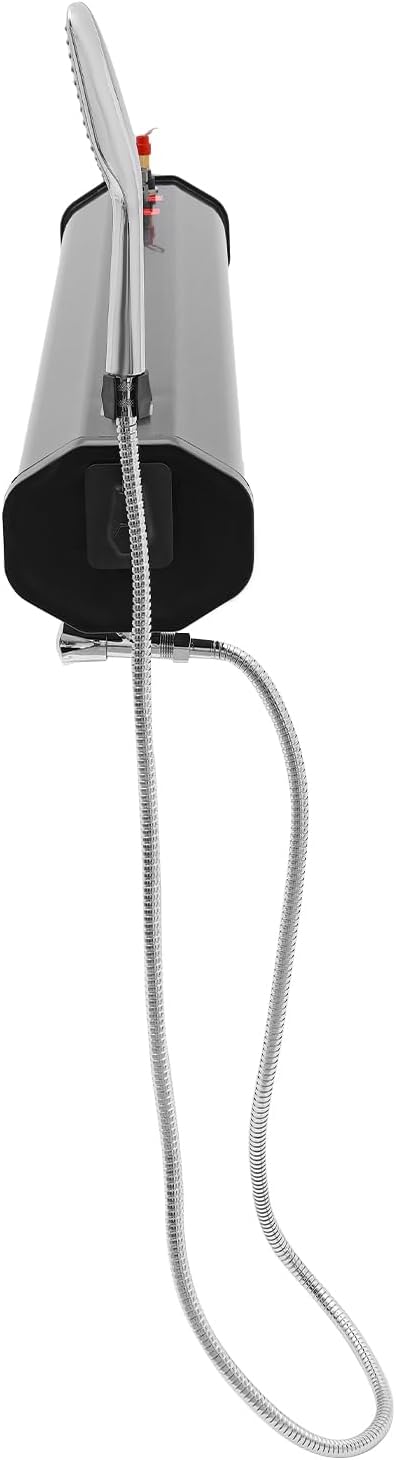 Pressurized Water Tank Portable Camping Shower with Pump &amp Long Water Pipe Automatic Relief Pressure Safety Valve High Pressure Road Shower Tank for Trucks Road Vehicles Rv Suv Water Storage