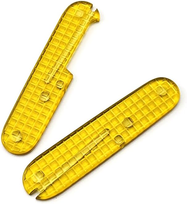 1 Pair Non-slip PEI Scales Replacement Fits for 91MM Transparent Ultem Handle Patch Swap Accessory