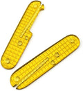 1 Pair Non-slip PEI Scales Replacement Fits for 91MM Transparent Ultem Handle Patch Swap Accessory