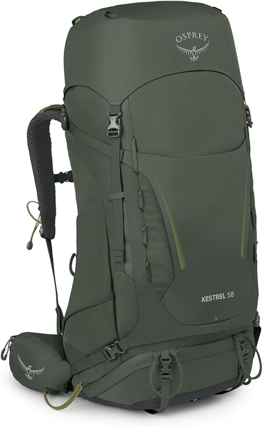 Osprey Kestrel 58L Men's Backpacking Backpack Bonsai Green L/XL